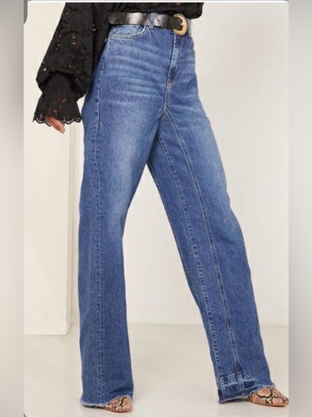 We the Free Yucca Valley Relaxed Wide Leg Slouch Size 26